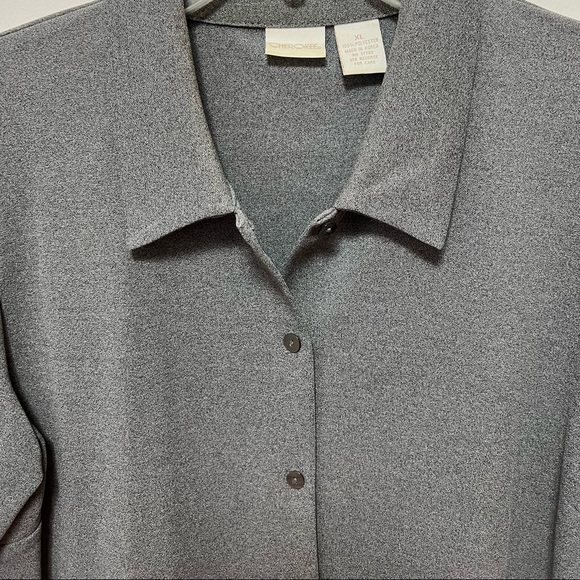 Gray Button Down Shirt - Picture 3 of 4